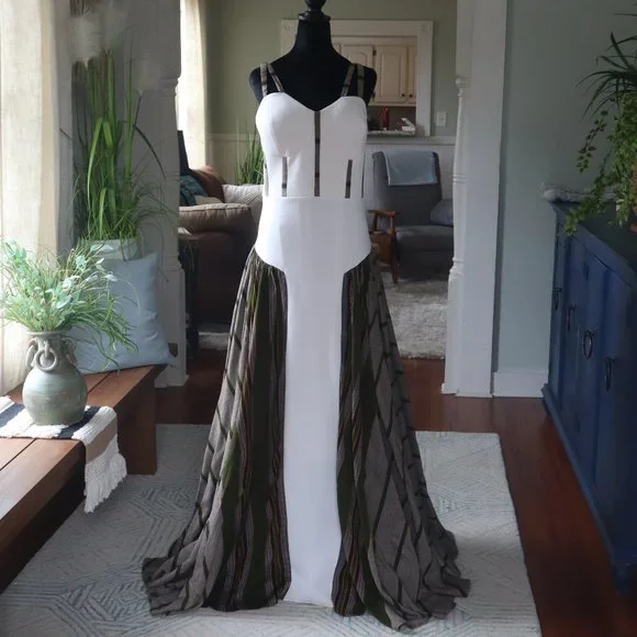 Ellen Design | Dresses | African Themed Wedding Dress Size 4 White And Green  By Ellen Design | Poshmark